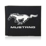 Buckle-Down Canvas Bi-fold Wallet-Ford Mustang Black/White Logo Center