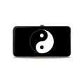 Buckle-Down Hinge Wallet - Yin Yang Symbol Black/White