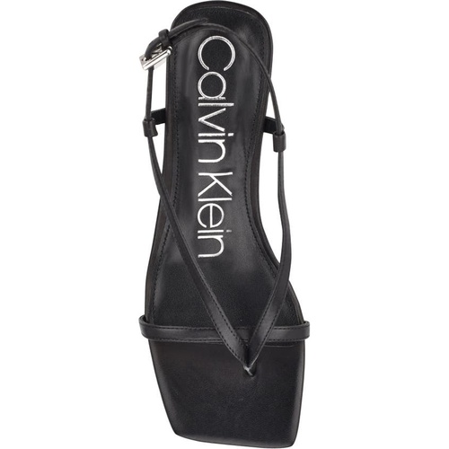  Calvin Klein Strappy Sandal_BLACK LEATHER