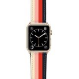 CASETiFY Rad Retro Saffiano Faux Leather Apple Watch Strap_GOLD