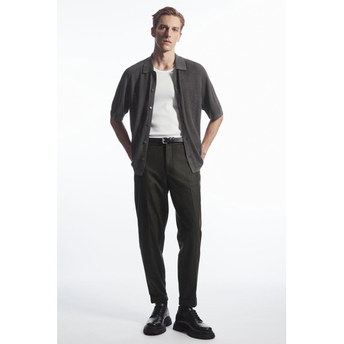 COS TURN-UP TAPERED WOOL PANTS