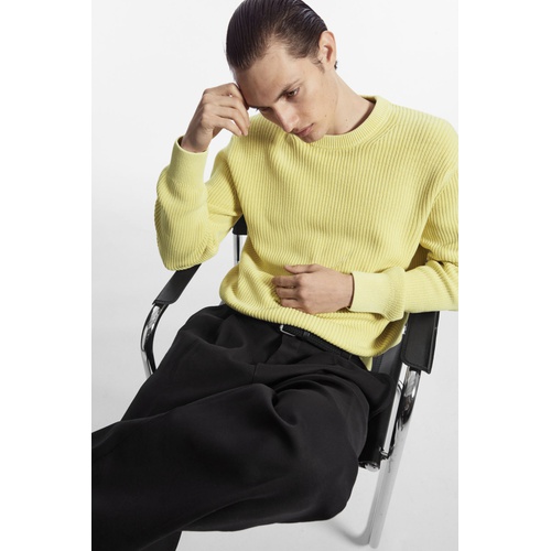COS STONE-WASHED KNITTED SWEATER