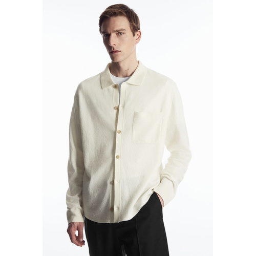 COS KNITTED BOILED-WOOL SHIRT