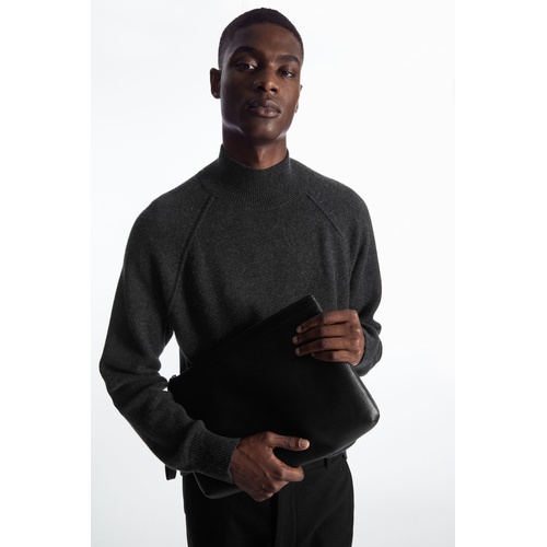 COS PURE CASHMERE FUNNEL-NECK SWEATER