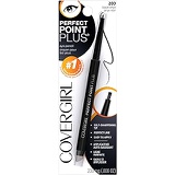 COVERGIRL Perfect Point PLUS Eyeliner, One Pencil, Black Onyx Color, Self Sharpening Eyeliner Pencil, Smudger Tip for Blending (packaging may vary)