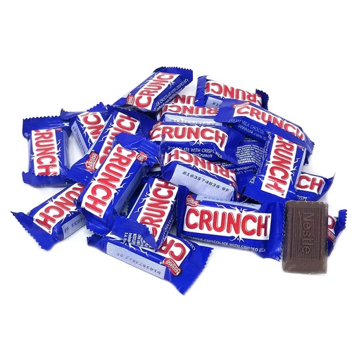  CrazyOutlet Nestle Crunch Fun Size Candy Bar, Creamy Milk Chocolate Crisped Rice, Bulk Pack 2 Lbs