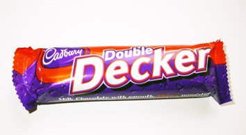 Cadbury Double Decker Chocolate Bar 54.5g - Pack of 10