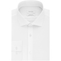 Calvin Klein Mens Dress Shirt Xtreme Slim Fit Non Iron Herringbone