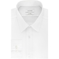 Calvin Klein Mens Dress Shirt Slim Fit Non Iron Stretch Solid