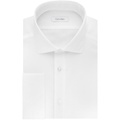 Calvin Klein Mens Dress Shirt Slim Fit Non Iron Solid French Cuff