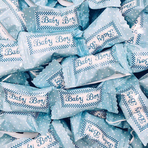  Candy Envy Buttermints - 13 oz. Bag - Approximately 100 Individually Wrapped Mints (Light Blue)