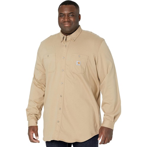 칼하트 Carhartt Big & Tall Flame-Resistant Force Cotton Hybrid Shirt