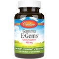 Carlson - Gamma E-Gems, Gamma Tocopherol 465 mg, Heart Health & Optimal Wellness, Antioxidant, 120 Softgels