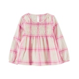 Toddler Girls Plaid Flannel Top
