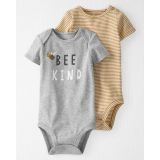 Carters 2-Pack Organic Cotton Bee Kind Bodysuits