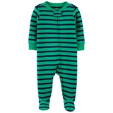 Carters Baby Striped 2-Way Zip Cotton Sleep & Play