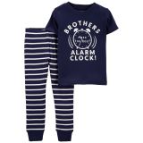 Carters Baby 2-Piece Brothers 100% Snug Fit Cotton PJs