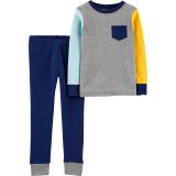 Carters Baby 2-Piece Colorblock 100% Snug Fit Cotton PJs