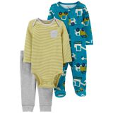 Carters Baby 3-Piece Transportation Outfit Set