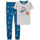 Carters Kid 2-Piece Looney Tunes Space Jam 100% Snug Fit Cotton PJs