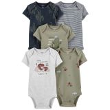 Carters Baby 5-Pack Short-Sleeve Original Bodysuits
