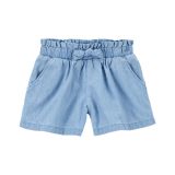 Carters Chambray Pull-On Bubble Shorts