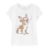 Carters French Bulldog Puppy Jersey Tee