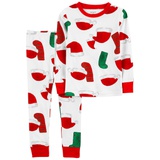 Carters 2-Piece Santa 100% Snug Fit Cotton PJs