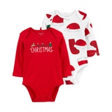 Carters Baby My First Christmas Bodysuits