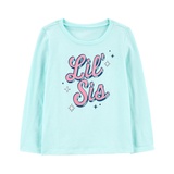 Carters Baby Lil Sis Jersey Tee