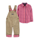 Carters Button-Front Shirt and Overalls Set