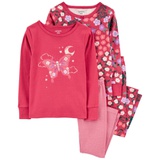 Carters Toddler 4-Piece Butterfly 100% Snug Fit Cotton PJs