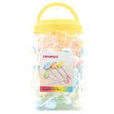 Cartwheel Confections: 120 Double Lollies Individually Wrapped Bulk Candy, Sweet Tart Lollipops, Pastel-Colored Double Lollies Lollipops, Cheerleader Lollies, Bulk Suckers and Loll