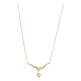 Chan Luu Crescent Necklace with Crystal