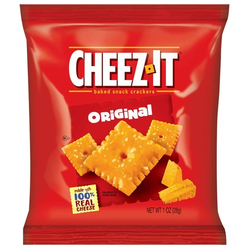  Cheez-It Original Baked Snack Cheese Crackers - Single Serve School Lunch Snacks (Case contains 40 Count)