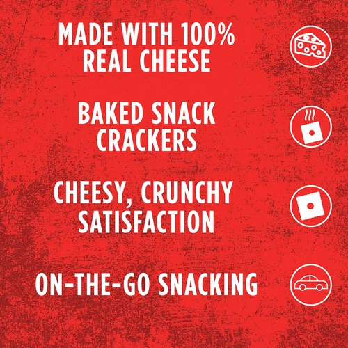  Cheez-It Original Baked Snack Cheese Crackers - Single Serve School Lunch Snacks (Case contains 40 Count)