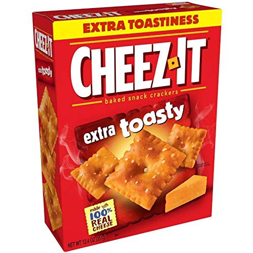 Cheez-It, EXTRA TOASTY, NEW FLAVOR! Baked Snack Crackers 12.4oz. 4 pack
