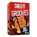 Cheez-It Grooves Crunchy Cheese Snack Crackers Scorchin Hot Cheddar Perfect for Snacking 9oz Box12, 12 Count