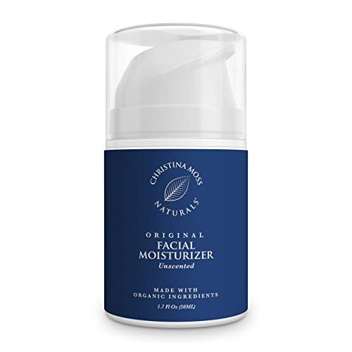  Christina Moss Naturals Facial Moisturizer - Made With Organic Aloe Vera to Hydrate & Nourish - Face Moisturizing Cream for Sensitive, Oily or Severely Dry Skin - Anti-Aging, Anti-Wrinkle - For Women & Me