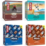 Clif Bars and Clif Bars MINIS Variety Pack - Energy Bars and Snack Bars - Chocolate Chip, Crunchy Peanut Butter, Chocolate Brownie, Cool Mint Chocolate (2.4oz and 0.99oz Protein Ba