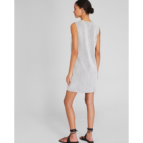 클럽모나코 Sleeveless Textured Stripe Dress