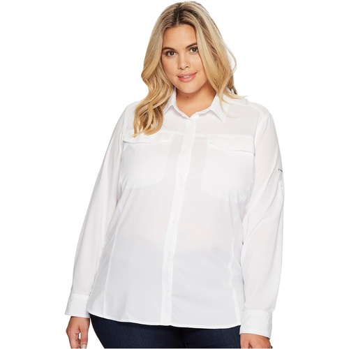 콜롬비아 Columbia Plus Size Silver Ridge Lite Long Sleeve Shirt
