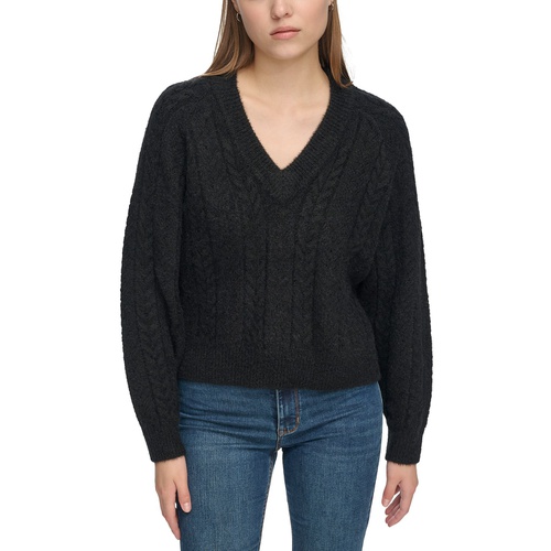 DKNY Womens Long-Sleeve Novelty Knit Sweater