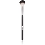 DUcare Highlighter Brush Makeup Brushes Fan Blending Eyeshadow Contouring Blush Brush Natural Goat Hair Cosmetic Tool, 1Pcs Silvery&Black