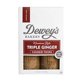Salem Baking Co. Deweys Moravian Style Ginger Cookie Thins 9 Ounce (Triple Ginger)
