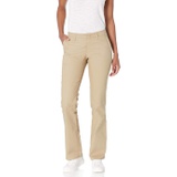 Dickies Womens Flat Front Stretch Twill Pant Slim Fit Bootcut