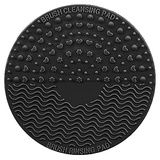 Diolan Brush Cleaning Mat, VanGi Silicone Makeup Brush Cleaner Pad Portable Washing Tool Scrubber Cosmetic Makeup Cleaning Mat with Suction Cup (Black)