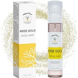 Hydrating Gold Facial Spray Mist with Aloe, Herbs and Rosewater - Alcohol-Free Toner for Face by Doppeltree - Formulated in San Francisco