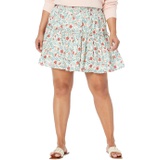 Draper James Plus Size Pull-On Miniskirt in Strawberry Field