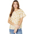 Dylan by True Grit Charlie Wildflower Embroidered Raglan Blouse